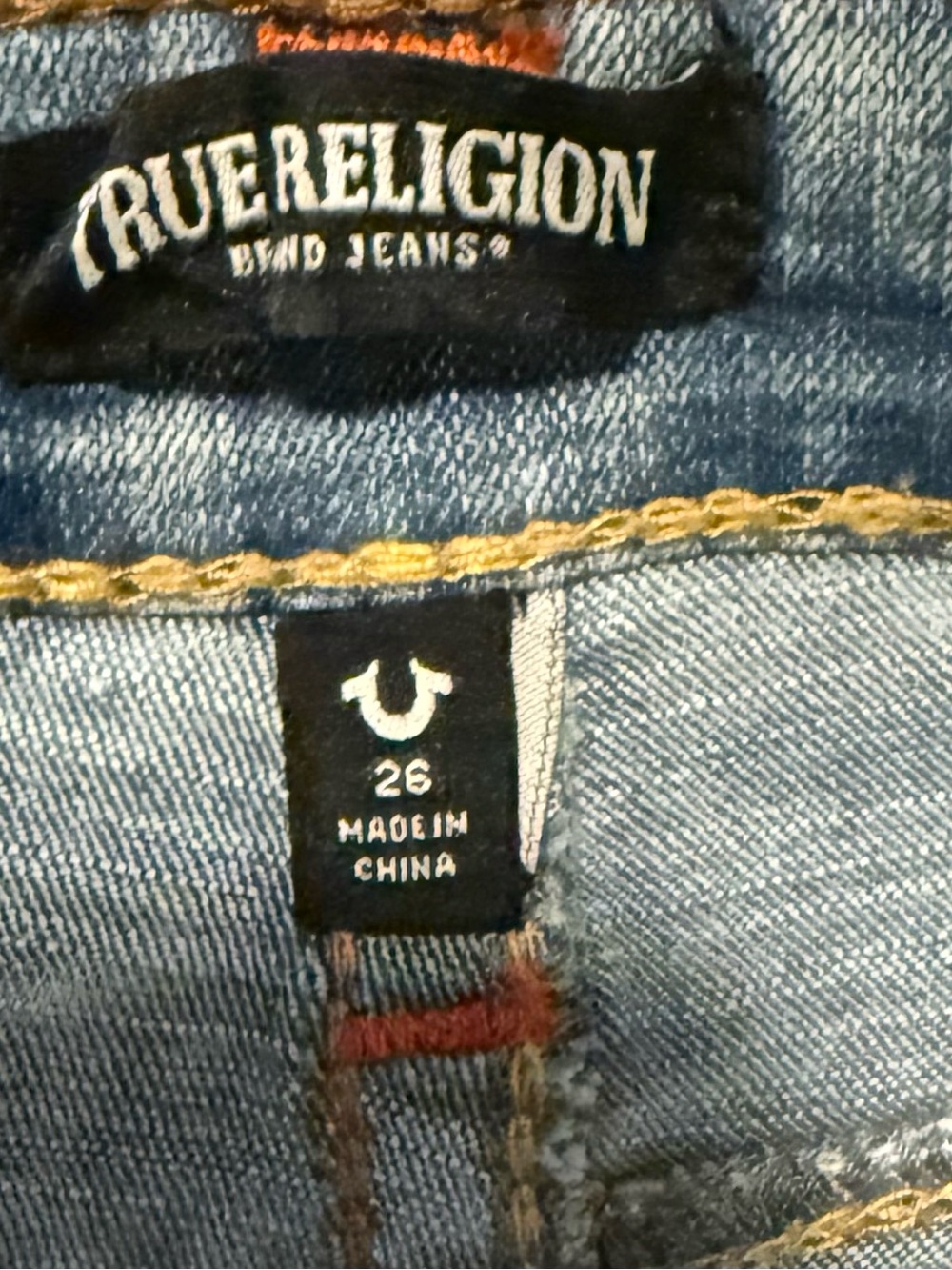 True Religion Women’s ' Light Blue Denim Logo Button-Front Top - Picture 9 of 9